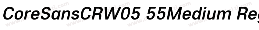 CoreSansCRW05 55Medium Regula字体转换